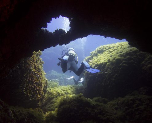 inmersión en Es Carglo, Menorca. Diving in Es Cargol, Menorca